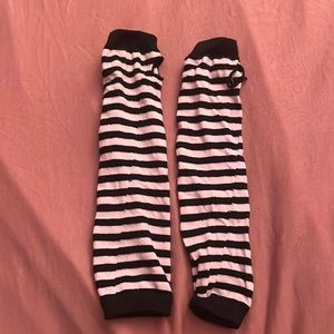 Pink and black emo arm stocking